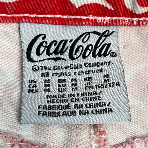 Vintage 90’s Coca-Cola Denim High Waist Shorts - Size M - Picture 3 of 3